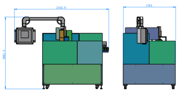 Machine à couper les barres de silicium