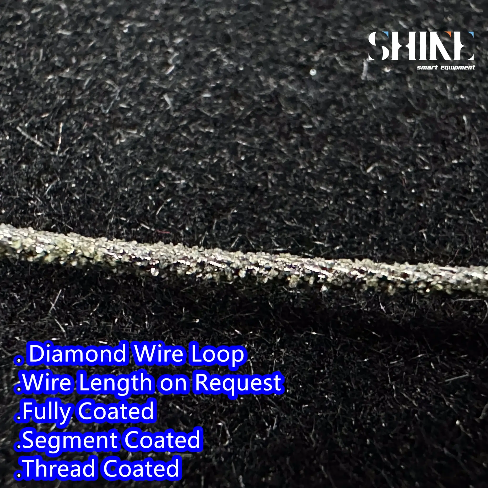 Electroplated diamond wire loop